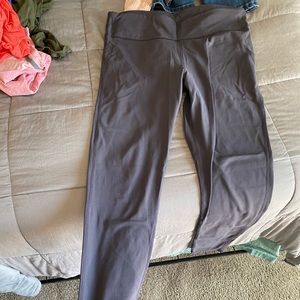 Gray full length leggings